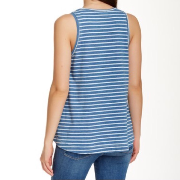 Splendid Indigo Stripe Easy Tank - Picture 2 of 3